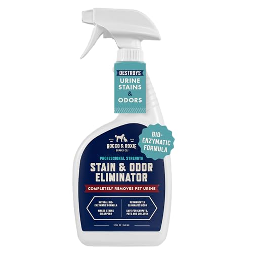 Best Enzyme Cleaner for Cat Urine: Top Picks for Odor Removal 2025 2 Rocco & Roxie Stain & Odor Eliminator for Strong Odor, 32oz Enzyme Pet Odor Eliminator for Home, Carpet Stain Remover for Cats & Dog Pee, Enzymatic Cat Urine Destroyer, Carpet Cleaner Spray