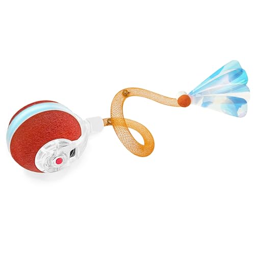 Best Toys for Cats: Top 5 Interactive Fun to Keep Indoor Kitties Happy 2 Jkanti Interactive Cat Toys for Indoor Cats,The 3rd Generation Agile Moving Cat Ball with Elastic Mesh Tail,Automatic Kitten Toys for Bored Indoor Adult Cats,Motion Activated (Orange)