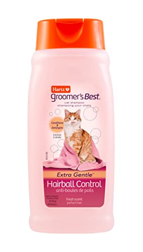 Best Cat Shampoo for Shedding: Top 5 Picks to Reduce Fur Loss 6 HARTZ Groomer's Best Hairball Control Cat Shampoo