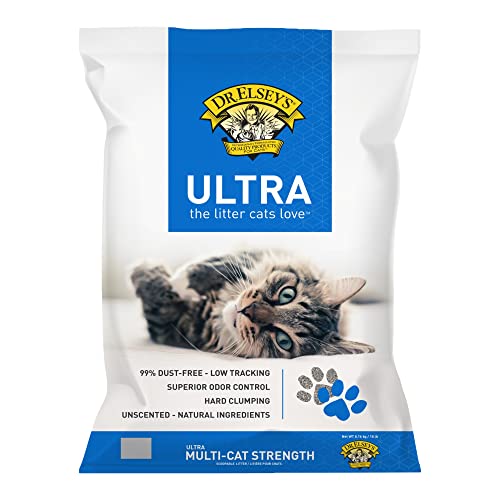 Best Cat Litter for Litter Robot: Top Odor-Control Clumping Options (5 Review) 3 Dr. Elsey's Ultra Unscented Clumping Clay Cat Litter 18 lb Bag