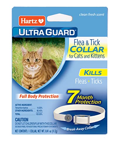 Best Flea Collar for Cats: Top Picks for Long-Lasting Protection 3 Hartz UltraGuard Flea & Tick Collar for Cats and Kittens, 7 Month Flea and Tick Protection and Prevention, White